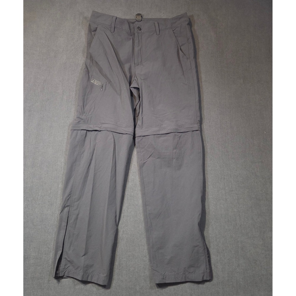 Eastern Mountain Sports Convertible Hiking Pants Mens 33x32 Gray Zip Off Cargo